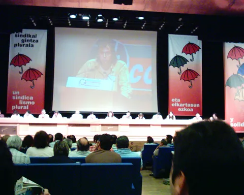 Hablando al congreso de ccoo