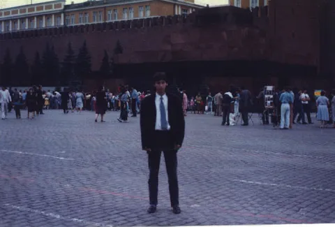 En la Plaza Roja de Moscu.