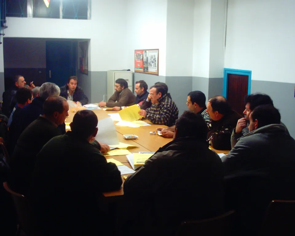 Reunión con delegados de construcción